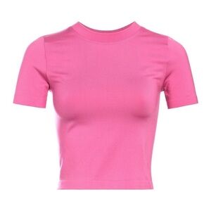 Smooth Fitted Tee - Pink